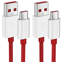 APETOO USB A to USB C Cable for OnePlus 10 Pro Red